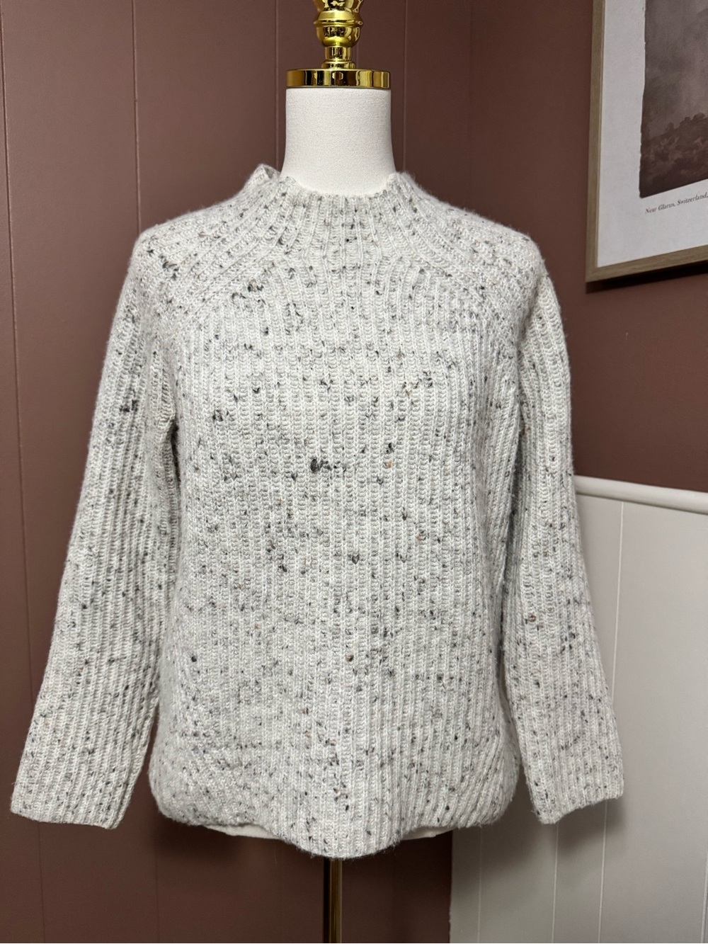 Madewell Women’s Wool Blend Mockneck Sweater